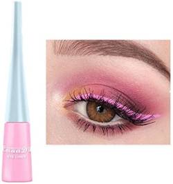 Liquid Eyeliner Matte Schnell trocknender Eyeliner, dauerhafter nicht blühender wasserdichter gelfarbener Eyeliner, Elf Candy Color Liquid Hochpigmentierter Eyeliner (Rosa) von Beliky Girl