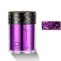 Shiny Ray Holographischer Lidschatten, Pigment Pailletten Schimmer Lidschatten, Tattoo Lippen Nagel Körper Glitzer Make-up Puder, Festival Party Lidschatten,#9 von Beliky Girl