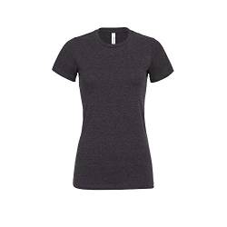 Bella+Canvas Damen T-Shirt Jersey Kurzarm (M) (Dunkelgrau meliert) von Bella+Canvas