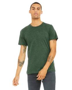 T-Shirt 'Triblend Crew Neck Tee' - Farbe: Grass Green Triblend - Größe: L von Bella+Canvas