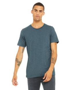 T-Shirt 'Triblend Crew Neck Tee' - Farbe: Steel Blue Triblend - Größe: L von Bella+Canvas