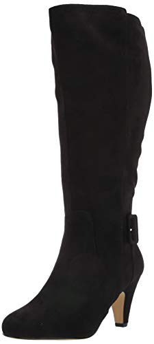 Bella Vita Damen Troy II Plus Dress Wide Calf Boot Kniehoher Stiefel, Schwarzes Wildleder, 36 EU von Bella Vita