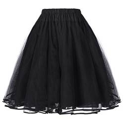 Damenrock Kurz Petticoat 50s Tutu Minirock Ballettrock Reifrock Underskirt Cirnoline Übergroß 2X BP229-1 von Belle Poque