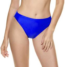 Bellecarrie Damen Bikinihose Badeanzug High Cut Tankinihose Mid Rise Badehose, königsblau, XX-Large von Bellecarrie