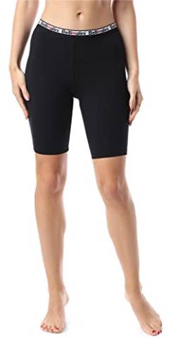 Bellivalini Damen Kurze Leggings aus Baumwolle Radlerhose Sportleggings Sporthose BLV50-179 (Schwarz, S) von Bellivalini