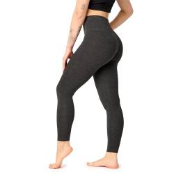 Bellivalini Damen Lange Leggings High Waist Comfort aus Viskose für Sport Yoga Gym BLV50-289 (DunkelMelange, M) von Bellivalini