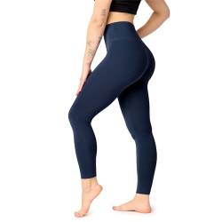 Bellivalini Damen Lange Leggings High Waist Comfort aus Viskose für Sport Yoga Gym BLV50-289 (Marineblau, L) von Bellivalini