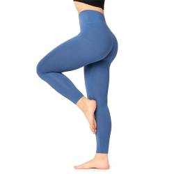 Bellivalini Damen Lange Leggings High Waist Slim aus Viskose für Sport Yoga Gym BLV50-292 (Jeans, L) von Bellivalini
