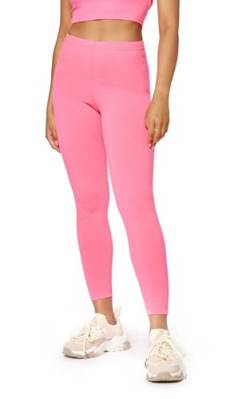 Bellivalini Damen Lange Leggings Neon 80er Jahre für Sport Party Gym BLV50-293 (Rosa, M) von Bellivalini