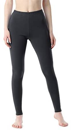 Bellivalini Damen Lange Leggings aus Baumwolle BLV50-198 (Graphit, M) von Bellivalini