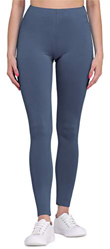 Bellivalini Leggings Damen aus Viskose Ganzjährig Bequeme Bekleidung Damen für tägliches Tragen oder Sport BLV50-147 (Jeans, 4XL) von Bellivalini
