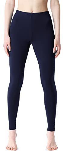 Bellivalini Damen Lange Leggings aus Viskose BLV50-203 (Dunkelblau, M) von Bellivalini