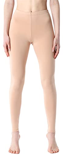 Bellivalini Damen Lange Leggings aus Viskose BLV50-203 (Nude, XS) von Bellivalini