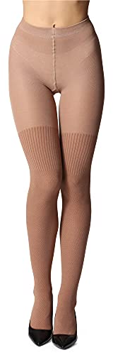 Bellivalini Damen Strumpfhose aus Baumwolle BLV-1116 (Beige, S) von Bellivalini