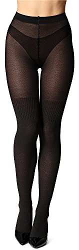 Bellivalini Damen Strumpfhose aus Baumwolle BLV-1116 (Graphite, S) von Bellivalini