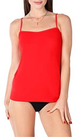 Bellivalini Damen Unterhemd aus Viskose BLV50-218 (Rot, 3XL) von Bellivalini