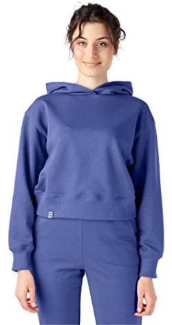 Bellivalini Kapuzenpullover kurz Damen Sportanzug Oberteil Jogging Pullover BLV208 (Lila-blau, XL) von Bellivalini