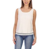 Bellivalini T-Shirt Damen Shirt Ärmellos elegant Rundhals mit Spitze BLV50-262 (1-tlg) von Bellivalini