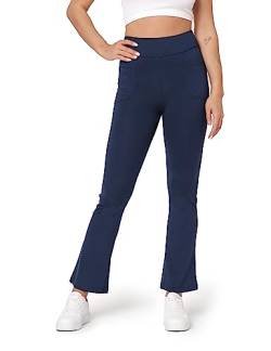 Bellivalini Yogahose für Damen Hose Damen Sommer Freizeithose Trainingshose Weite Hose Jogginghose mit Zwei Taschen BLV50-282 (Dunkelblau, 3XL) von Bellivalini