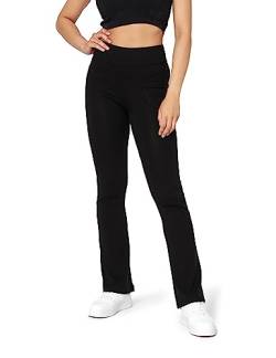 Bellivalini Yogahose für Damen Hose Damen Sommer Freizeithose Trainingshose Weite Hose Jogginghose mit Zwei Taschen BLV50-282 (Schwarz, 3XL) von Bellivalini