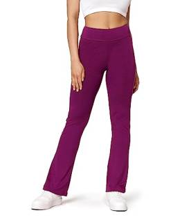 Bellivalini Yogahose für Damen dünne Jogginghose Weite Stoffhose Flare aus Viskose (Fuchsia, XL) von Bellivalini