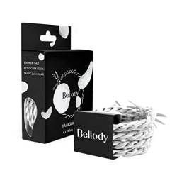 Bellody® Original Haargummis - Sundance Edition - Stylisch geflochtener Haargummi mit starkem Halt (4er Set - White Canyon) - Damen Haarschmuck in Weiß von Bellody