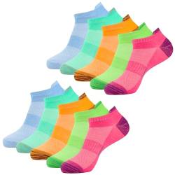 Belloxis 10 Paare Sneaker Socken Damen 39-42 Tennissocken Wandersocken Sportsocken Damen 39-42 Laufsocken Sneakersocken Atmungsaktive Kurz Knöchelsocken von Belloxis