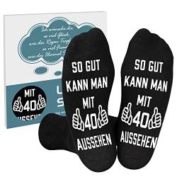 Belloxis 40 Geburtstag Manner Socken Herren 43-46 Stoppersocken Herren 40. Geburtstag Manner Geschenke Zum 40 Geburtstag Mann Geburtstagsgeschenk für Manner Geschenke für Papa Geschenk für Freund von Belloxis