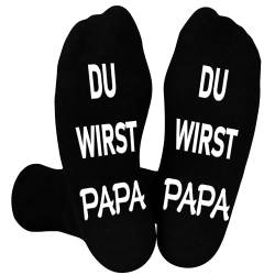 Belloxis Du Wirst Papa Werdender Papa Geschenk Socken Herren 43-46 Stoppersocken Herren Geschenke für Papa Baby Verkündung Schwangerschaft von Belloxis