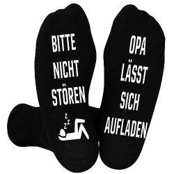 Belloxis Opa Geschenk Opa Socken Herren 43-46 Geschenke für Opa zum Geburtstag Socken mit Spruch Bester Opa Geschenk Opa Geburtstag von Belloxis