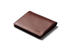 Bellroy Leather Slim Sleeve Wallet, Minimalistische Geldbörse mit Fronttasche - Cocoa Java von Bellroy