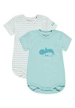 Bellybutton Kids Unisex Baby Set 2 TLG. (Body 1/4 Arm) Bekleidungsset, Blau (Petit Four|Cyan 3640), 92 von Bellybutton Kids