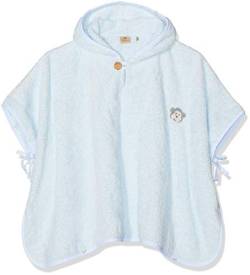 Bellybutton mother nature & me Unisex Baby Bade Poncho Bademantel, Blau (Baby Blue|Blue 3023), One Size (Herstellergröße: 00) von Bellybutton mother nature & me