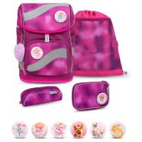 Belmil Smarty Schulranzen-Set 5tlg Shiny Pink von Belmil