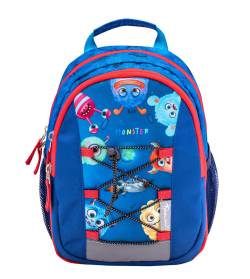 Kindergartenrucksack Mini Kiddy Cool Monsters blau von Belmil