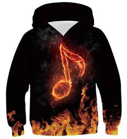 Belovecol Jungen Mädchen Hoodie 3D Kapuzenpullover Unisex Lustige Kapuzenpulli Leichte Atmungsaktiv Jumpers Teens 14 15 16 Jahre von Belovecol