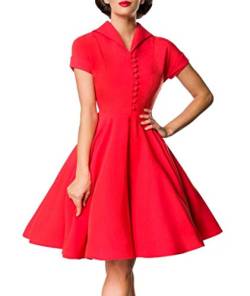 Belsira Retro Swing-Kleid 50151 Vintage Mode (XXXL, Rot) von Belsira