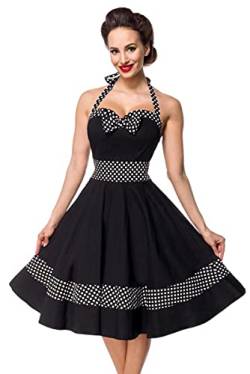 Belsira Swing-Neckholder Kleid Frauen Mittellanges Kleid schwarz/weiß XXL von Belsira