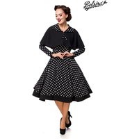 Damen Retro Swing Midi Kleid mit Cape von Belsira