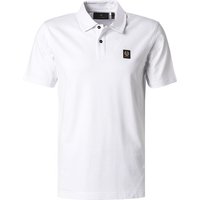 BELSTAFF Herren Polo-Shirt weiß Baumwoll-Piqué von Belstaff