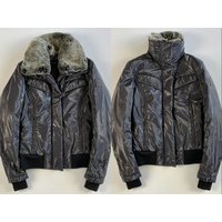 Belstaff Bomberjacke BELSTAFF Womens Iconic Jacket Kaninchen Jacke Blouson Silver von Belstaff