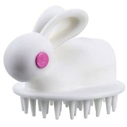 Nettes Kaninchen Haarwäsche Kamm Kopfhaut Massagebaste Shampoo Pinsel Für Kopfhaut Entspannen Sie Haare Sauber (weiß) von Bemvp