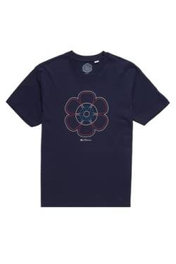 Ben Sherman (0071366IL Herren 60th Anniversary Print T-Shirt in Marineblau 2XL bis 5XL, marineblau, 3XL von Ben Sherman