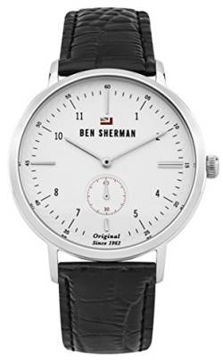 Ben Sherman Herren Analog Quarz Uhr mit Leder Armband WBS102WB von Ben Sherman