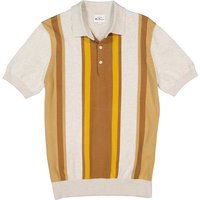 Ben Sherman Herren Polo-Shirt beige gestreift von Ben Sherman