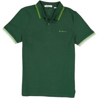 Ben Sherman Herren Polo-Shirt grün Baumwoll-Piqué von Ben Sherman