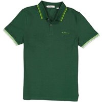 Ben Sherman Herren Polo-Shirt grün Baumwoll-Piqué von Ben Sherman