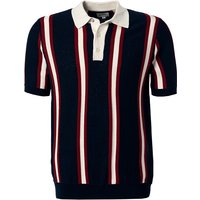 Ben Sherman Herren Polo-Shirt rot gestreift von Ben Sherman