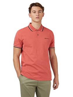 Ben Sherman Herren-Poloshirt, kurzärmelig, normale Passform, himbeere, M von Ben Sherman