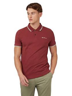 Ben Sherman Herren-Poloshirt, kurzärmelig, normale Passform, kastanienbraun, M, 0059310 von Ben Sherman